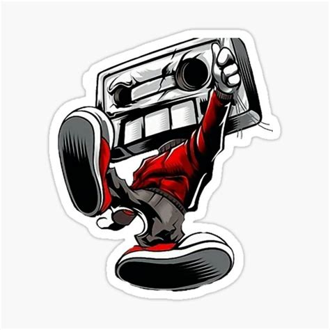 Hip Hop Sticker Clipart Sticker For Sale By Yoxx Redbubble