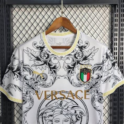 Italy X Versace 2022 White Men Soccer Jersey Zorrojersey