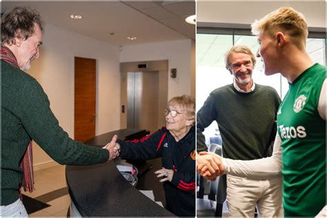 Sir Jim Ratcliffe Meets Manchester United Players And Staff At Carrington