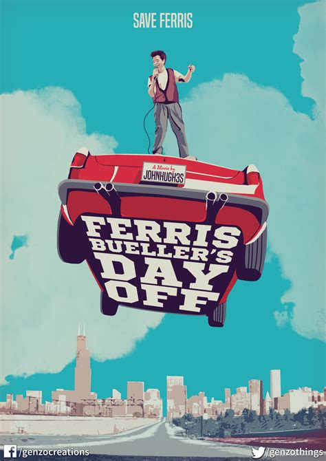 Ferris Buellers Day Off Posterspy Movie Posters Minimalist Movie