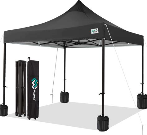 Meway Upgraded Pop Up Canopy Tent 10x10ft Heavy Duty