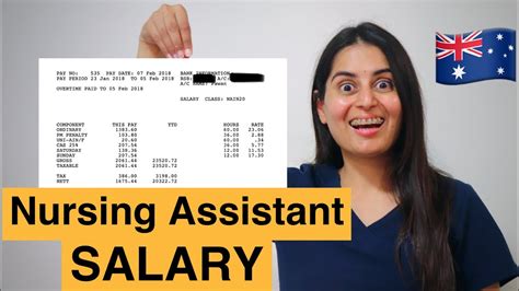 My Nursing Assistant Paycheck REVEALED | Nursing in Australia - YouTube