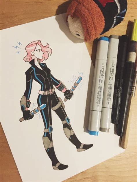 Black Widow By Chanarts On Tumblr More Of This Adorable Art Love