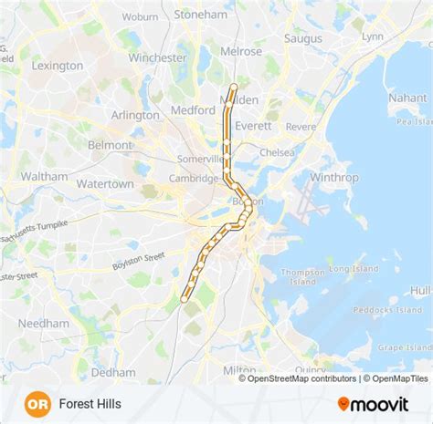 Orange Line Route Schedules Stops And Maps Forest Hills Updated