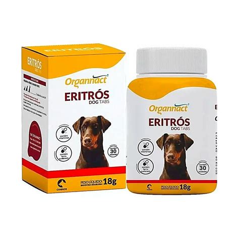 Suplemento Vitamínico Organnact Eritrós Tabs 18g Zoolandia Pet Shop