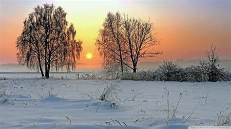 Winter Sunrise Ultra Hd Desktop Background Wallpaper For 4k Uhd Tv