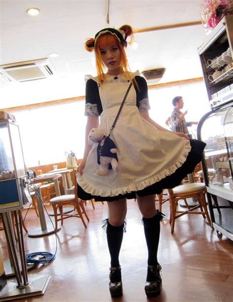 Cute Japanese Maids At Akihabara Maid Cafe School Themed Restaurant In Tokyo Famous Cosplayer