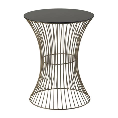 Shop Gold Finish Round Metal Accent Table Free Shipping Today