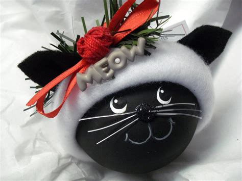Choose from contactless same day delivery, drive up and more. BLACK CAT Christmas Ornament Hand Painted by ...