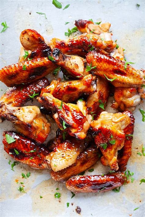 Boneless chicken wings (210 calories option). Baked Chicken Wings - Chicken Wings Recipe - Rasa Malaysia
