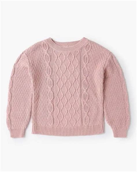 Buy Girls Cable Knit Sweater Online At Best Prices In India Jiomart