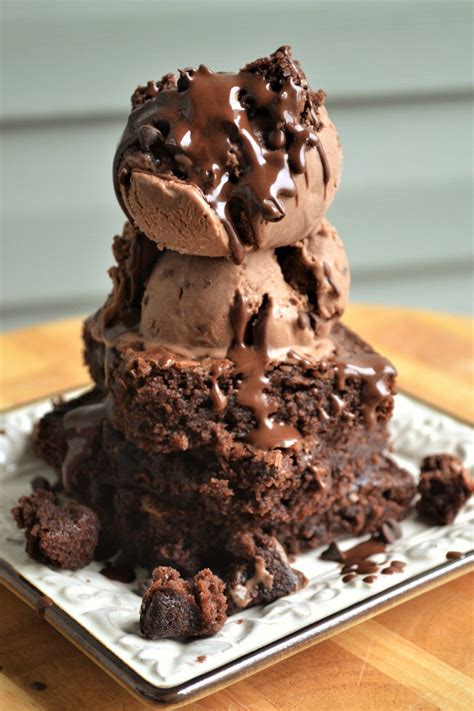 Fudge Brownie Ice Cream Recipe Desserts Dessert Recipes Yummy