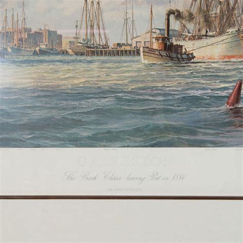 John Stobart Print Galveston 1884 Signed