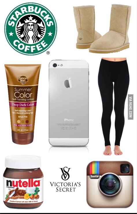 American White Girl Starter Pack 9gag