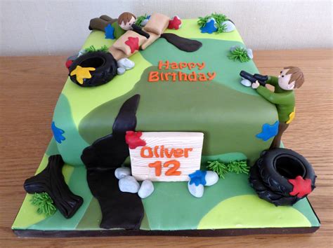 Paintball Themed Birthday Cake Susies Cakes