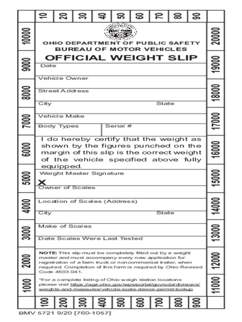 2020 2024 Form Oh Bmv 5721 Fill Online Printable Fillable Blank