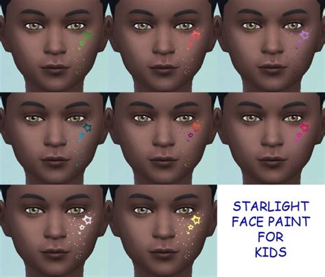 4 New Face Paints For Kids By Simmiller At Mod The Sims Sims 4 Updates
