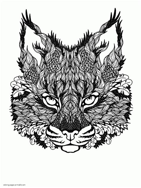 Get This Free Difficult Animals Coloring Pages For Grown Ups Ew47