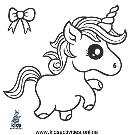 Select one of 1000 printable coloring pages of the category adult. Baby Unicorn Coloring Pages For Kids cute ⋆ Kids Activities