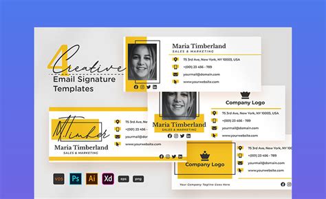 Best Free And Premium Email Footer Signature Template Designs Envato Tuts