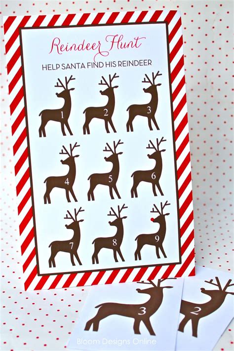 The christmas season is one of the most wonderful times of the year! Reindeer Hunt and Free Tags - Bloom Designs