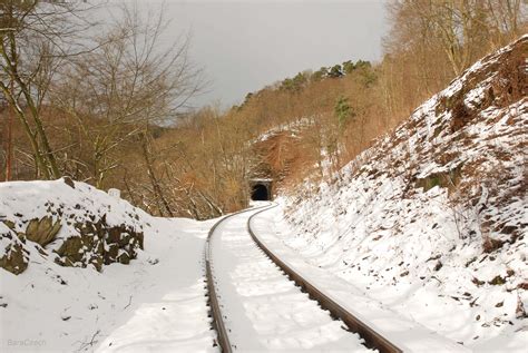 Wallpaper Landscape Sky Snow Winter Road Railway Ice Tunnel