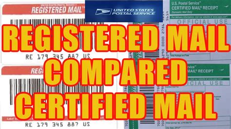How To Differentiate Between Registered Mail Compared Certified Mail