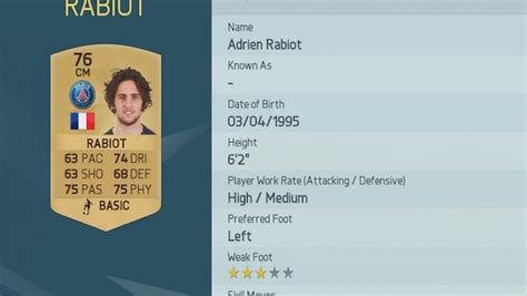 72 74 78 80 77 79. FIFA 16: Confirmed Paris Saint Germain Player Ratings - Page 2