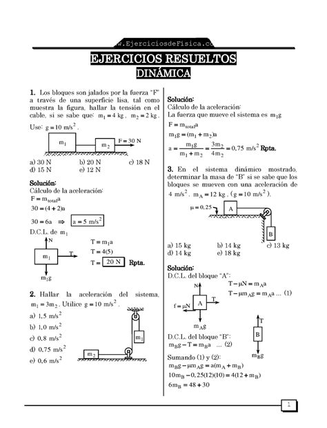 Dinámica Ejercicios Resueltos Studocu B6a