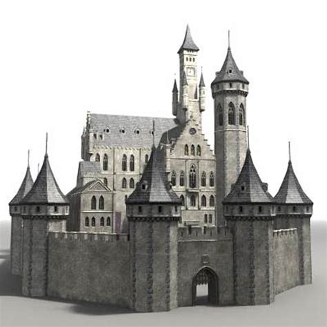 Fantasy Castle 3d Model