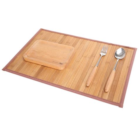 Bamboo Placemats For Kitchen Table Placemats Set Of 4stain Resistant