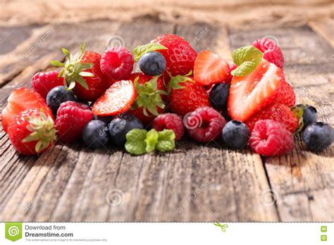 Assorted Berry Fruit Stock Photo Image Of Wood Healthy 70735498