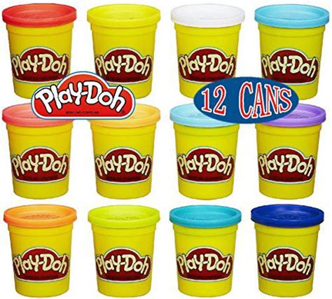 Play Doh 4 Pack Of Colors 20oz T Set Bundle 12 Cans And 60oz Total