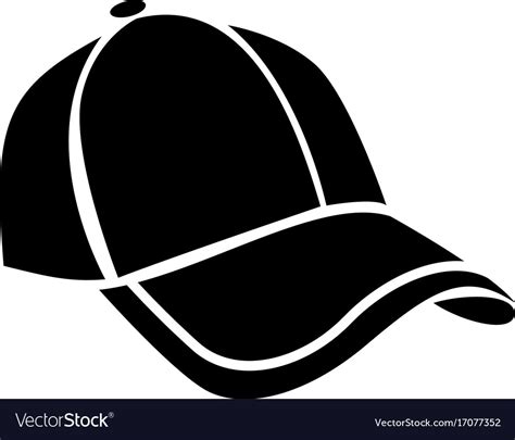 Cap Icon Simple Black Style Royalty Free Vector Image