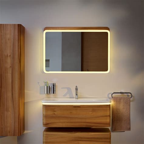 Aura 500 x 700mm led mirror with demister pad. Vitra Designer Nest 1000mm LED Bathroom Mirror | Sanctuary ...