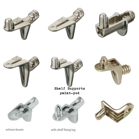 Strong Metal Shelf Support Plug In 5mm Stud Pins Pegs Kitchen Cabinet