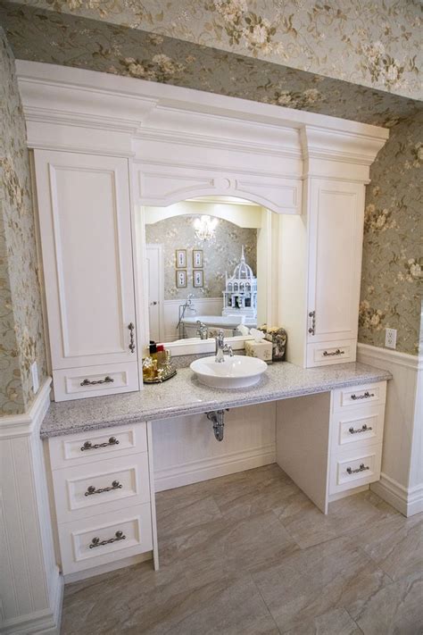 Specify a vanity designed for use from a wheelchair. Custom built bathroom vanity and storage. (wheelchair ...