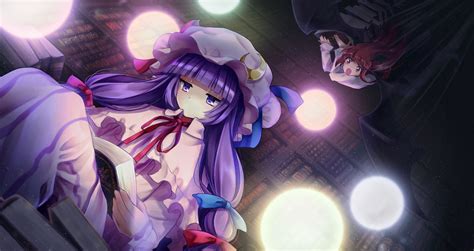 Patchouli Knowledge And Koakuma Touhou And 1 More Drawn By Naru Din