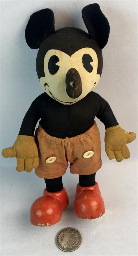 くださいま ヤフオク 30s 40s Antique Mickey Mouse Doll ヴィンテー のでチェッ Bf