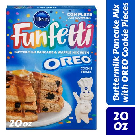 Pillsbury Funfetti Complete Buttermilk Pancake And Waffle Mix With Oreo