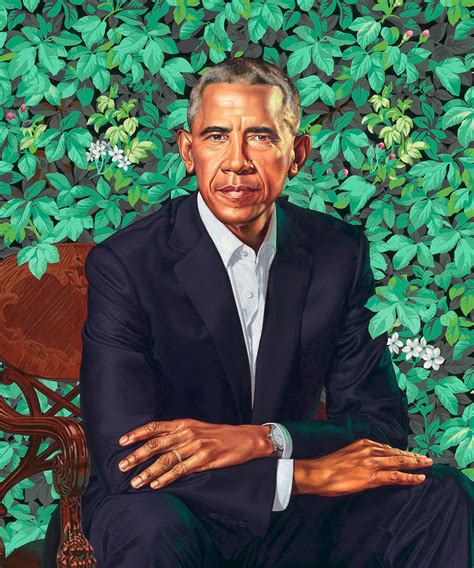 Offizielles präsidentschaftsporträt von barack obama. the obamas' official portraits are here