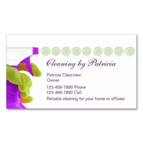 Cute pink polka dot maid house cleaning service business card. 1000+ images about Cleaning Business Cards on Pinterest ...