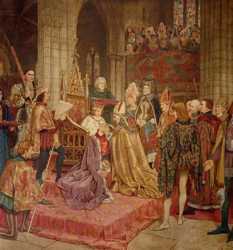 The Coronation Of King James Ii At Holyrood 1437 Holyrood Art Uk