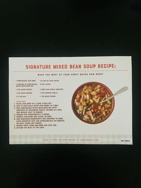 Mixed Bean Soup Recipe Honey Baked Ham Co Bean Soup Mix Recipe