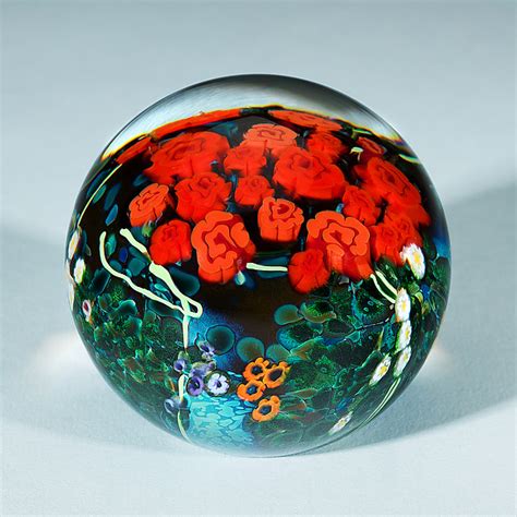 Roses Bouquet Paperweight By Shawn Messenger Art Glass Paperweight Artful Home Art Glass
