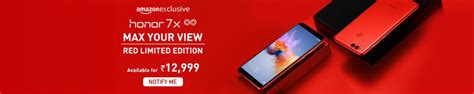 Honor 8x comes with a simple phone case, earbuds, and screen protector already installed, just made a good phone even better. Honor 7X Red Limited Edition Announced: Features ...