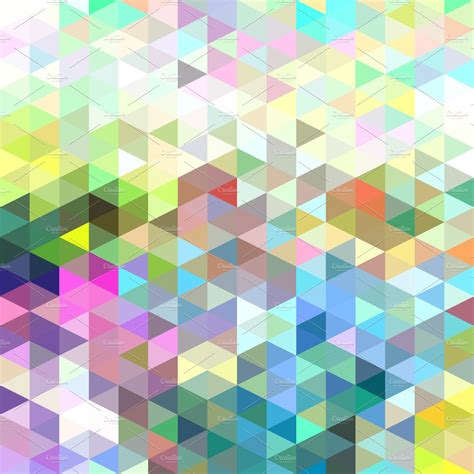 Light Colorful Triangle Pattern ~ Abstract Photos