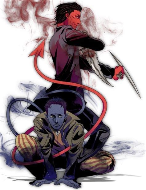 Azazel And Nightcrawler Nightcrawler Marvel Characters Marvel Dc Comics
