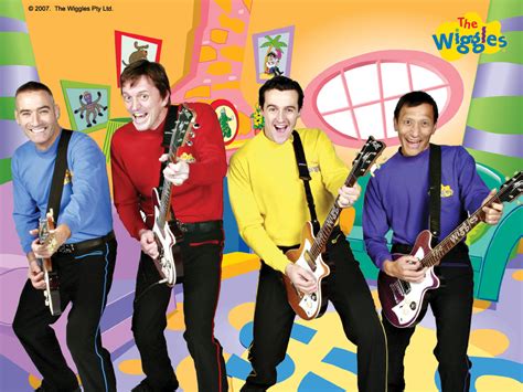 The Wiggles With Guitars In Wiggle House The Wiggles Wallpaper