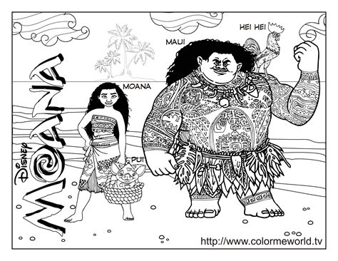 In addition to all the information i have about moana's release, i also have what you've been waiting for: Moana Coloring Pages Free Printable | Free Printable